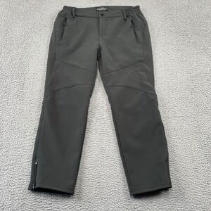 Northbound Gear Pants Women 10 Short Gray Fleece Lined Outdoor Hiking Technical